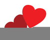 Two Hearts Designs Clipart Image