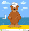 Free Clipart Bear Beach Image