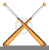 Wooden Baseball Bat Clipart Image