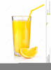 Glass Of Orange Juice Clipart Image