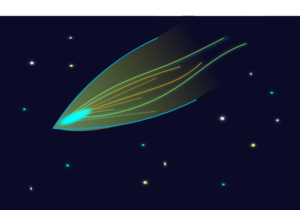 Comet In Space Clip Art