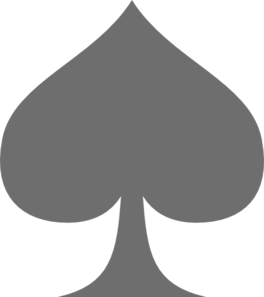 Grey Spade Clip Art