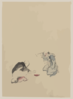 [two Men Playing A Game Or Gambling, Possibly Involving Dice Of Some Sort] Clip Art