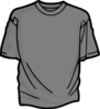 T-shirt-gray Clip Art