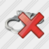 Icon Handcuffs Delete Image