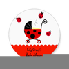 Pink Ladybug Clipart Image