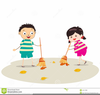 Boy Sweeping Clipart Image