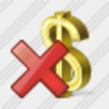 Icon Dollar Delete Image