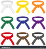 Karate Belt Clipart Image