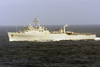 Uss Portland Steams Through The Atlantic Ocean As One Of Seven Ships Attached To Amphibious Task Force-east Image