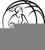 Female Basketball Player Clipart Image
