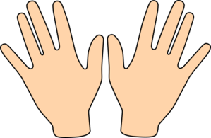 Opening Hands Clip Art