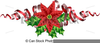 Free Christmas Poinsettia Clipart Image