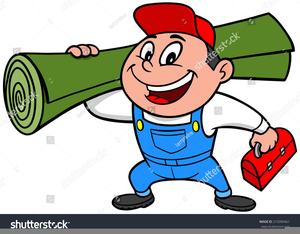 Free Clipart Carpet Installer Image