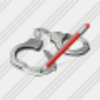 Icon Handcuffs Edit Image