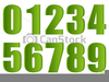 Graphic Numbers Clipart Image