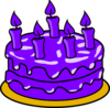 Purple Cake Clip Art