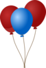 Emmas Blue Balloons Clip Art