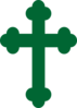 Pine Color Cross Clip Art