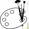 Paintbrush Clipart Black And White Image