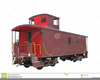 Train And Caboose Clipart Image