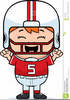 Free Cartoon Football Player Clipart Image