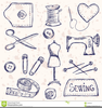 Sewing Accessories Clipart Image