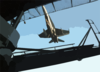 F/a-18 Stike Fighter On Final Approach Aboard Ship. Clip Art