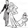 Free Bridal Dress Clipart Image