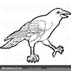Free Primitive Crow Clipart Image
