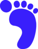 R Foot Print Blue A Image