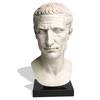 Hand Carved Marble Julius Caesar Bust For Image