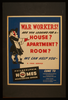 War Workers! Are You Looking For A - House? Apartment? Room? We Can Help You Image