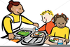 Cafeteria Helper Clipart Image