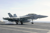 An F/a-18f Super Hornet Makes An Arrested Landing On The Flight Deck Aboard Uss Nimitz (cvn 68) Image