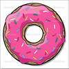 Animated Donuts Clipart Image