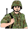 Miltary Tank Cartoon Clipart Image