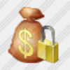 Icon Money Bag Locked Image