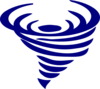 Tornado Big Blue Clip Art