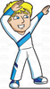 Free Cartoon Cheerleader Clipart Image