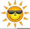 Smiling Suns Icons Clipart Image