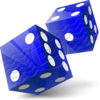 Dice Blue 8 Image