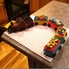 Homemade Train Cake Image