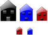 Glossy Homes Clip Art