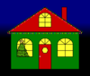 Christmas House Clip Art