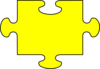 Yellow Puzzle Clip Art