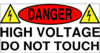 Danger, Do Not Touch Clip Art