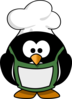 Penguin Chef  Clip Art