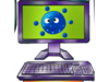 Purple Computer Blue Clip Art