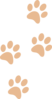 Tan Paws Clip Art